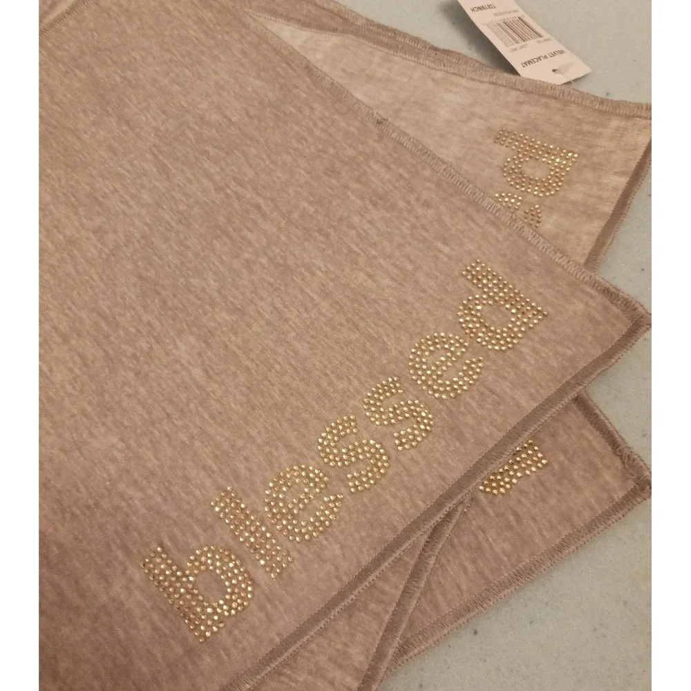 NEW Magaschoni Home Gray Velvet Rhinestone Studded 